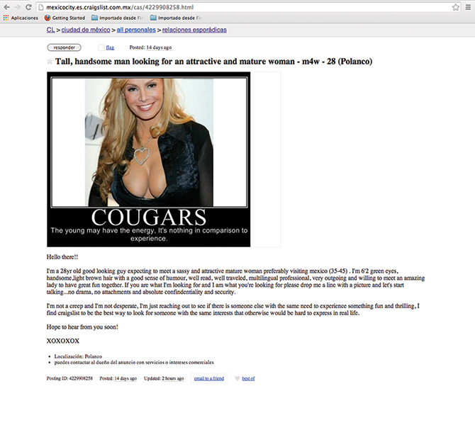 #PlayboySeLee: Busqué sexo en craigslist 1