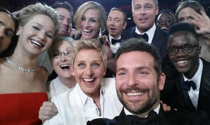 Los Simpson y la selfie de Ellen 0