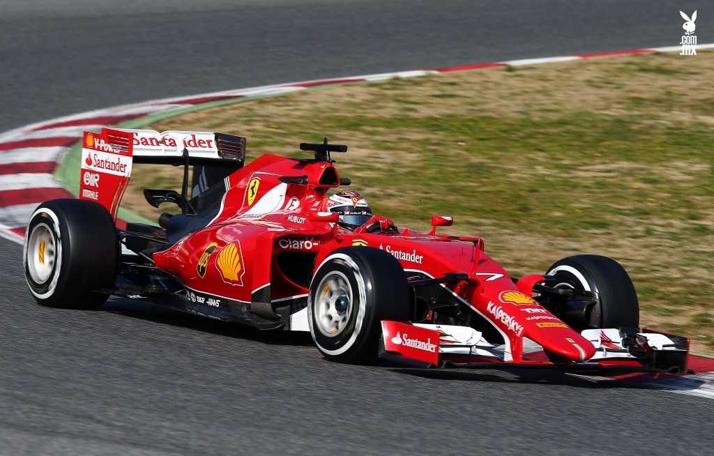 MONTMELO, SPAIN - FEBRUARY 20:  Kimi Raikkonen of Finland and Ferrari drives during day two of Formula One Winter Testing at Circuit de Catalunya on February 20, 2015 in Montmelo, Spain.  (Photo by Mark Thompson/Getty Images)