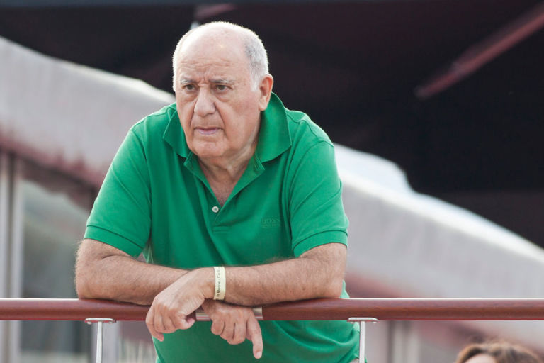 Amancio Ortega at the Equestrian Federation of Principality of Monaco 's Price during the Monte Carlo International Jumping 2012, at Port Hercule in Monte-Carlo, Principality of Monaco on June 28, 2012.
