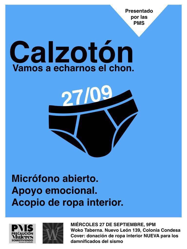 PRIMER CALZOTÓN: ROPA INTERIOR A CAMBIO DE CARCAJADAS 1