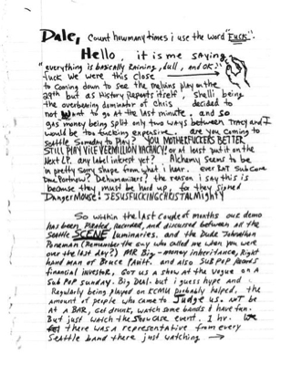 Lo que Kurt Cobain escribió y no fueron canciones 3