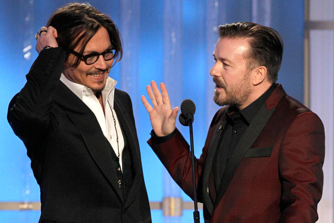 Los mejores chistes de Ricky Gervais en los Golden Globes