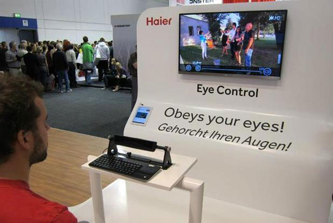 Gaze Tv la pantalla que se controla con los ojos