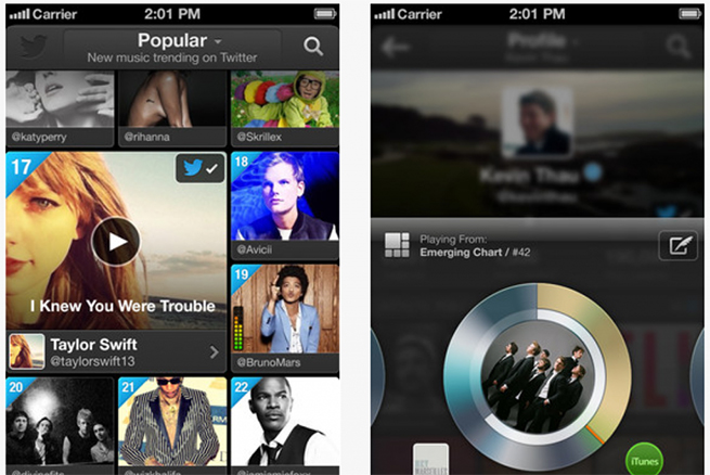 Conoce Twitter Music