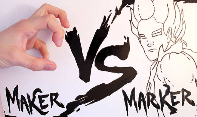 Las stop motion de Maker vs. Marker
