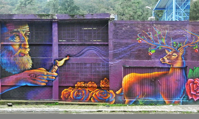 Dan lienzos a artistas urbanos