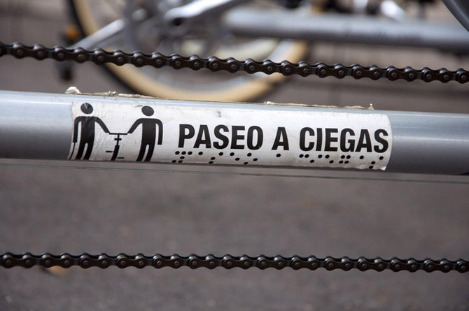 RODADA 2.0: Pasea a un ciego en bici