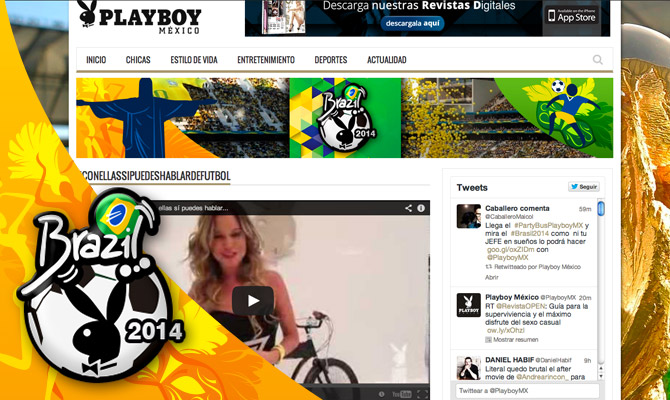 #PlayboyMXBrasil2014: ¡Estrenamos micrositio mundialista!
