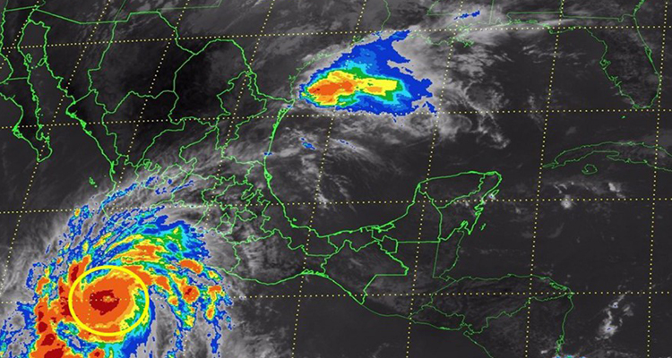 “Patricia”, huracán más intenso en la historia de México