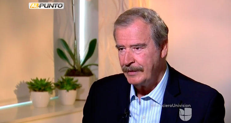 Vicente Fox llama ignorante a Trump