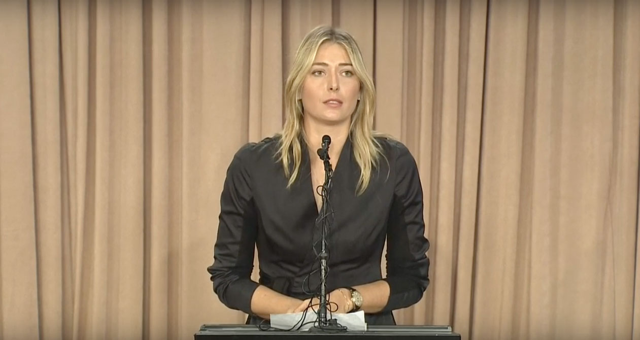 Maria Sharapova da positivo en dopaje