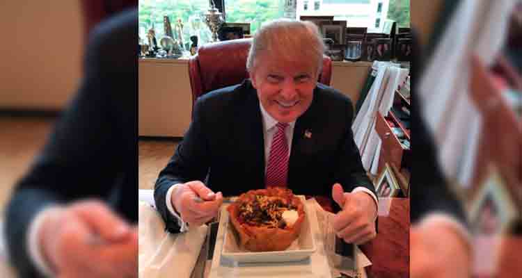 Donald Trump celebra el 5 de mayo con ‘comida mexicana’
