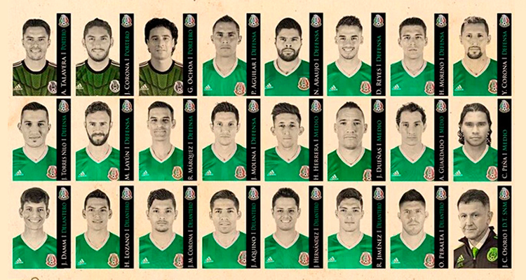Osorio revela a los 23 guerreros del Tri para Copa América Centenerio