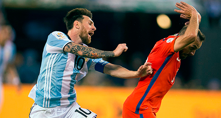 FOTOGALERÍA: Los gestos de la batalla entre Argentina y Chile