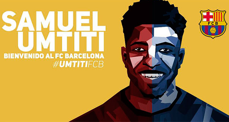 Barcelona confirma el fichaje de Umtiti por cinco años
