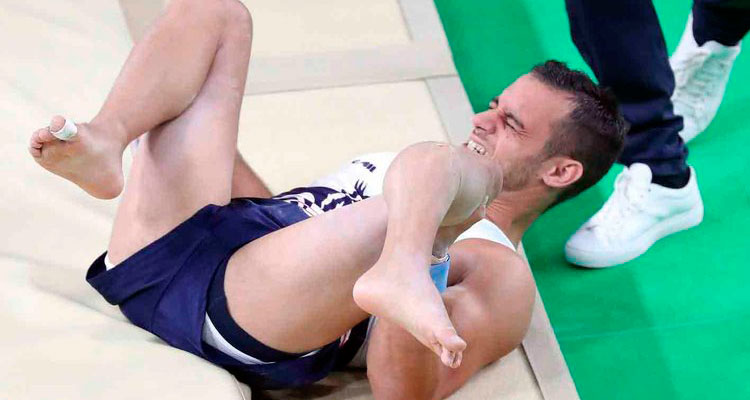 DRAMÁTICO ACCIDENTE DE GIMNASTA FRANCÉS