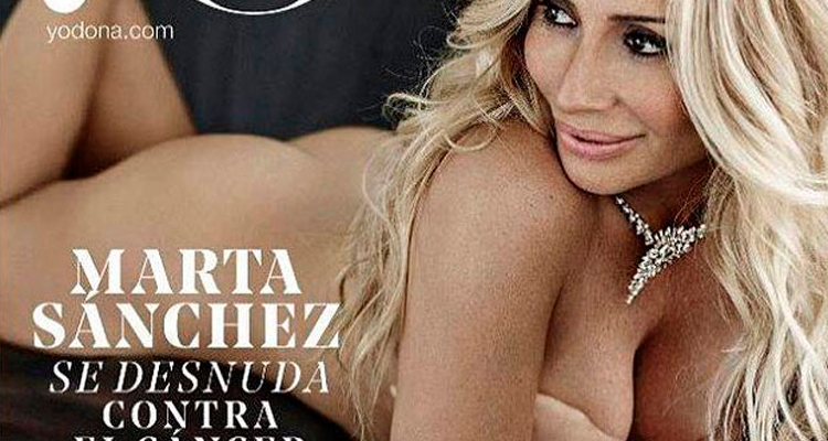 MARTA SÁNCHEZ SE DESNUDA CONTRA EL CÁNCER DE MAMA