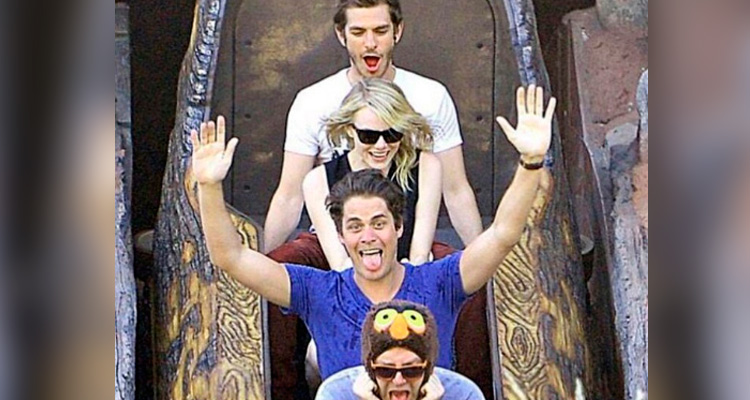 ANDREW GARFIELD FESTEJÓ SU “CUMPLE” DROGADO EN DISNEYLAND