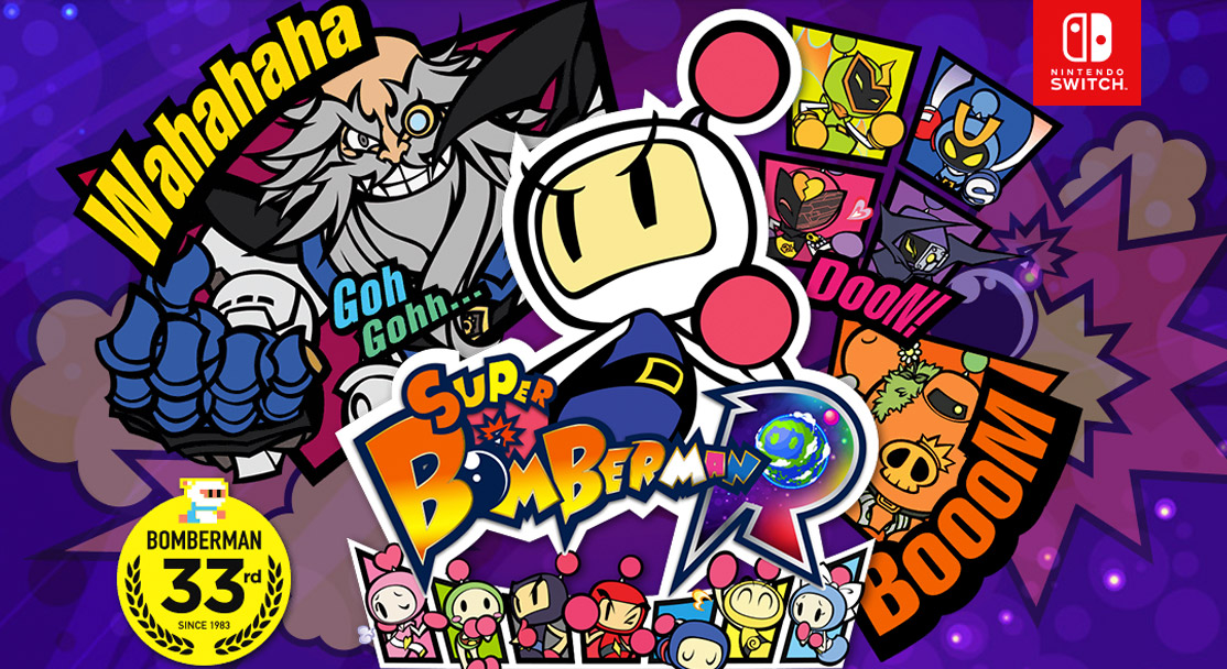 ¡SUPER BOMBERMAN R AHORA PARA NINTENDO SWITCH™!