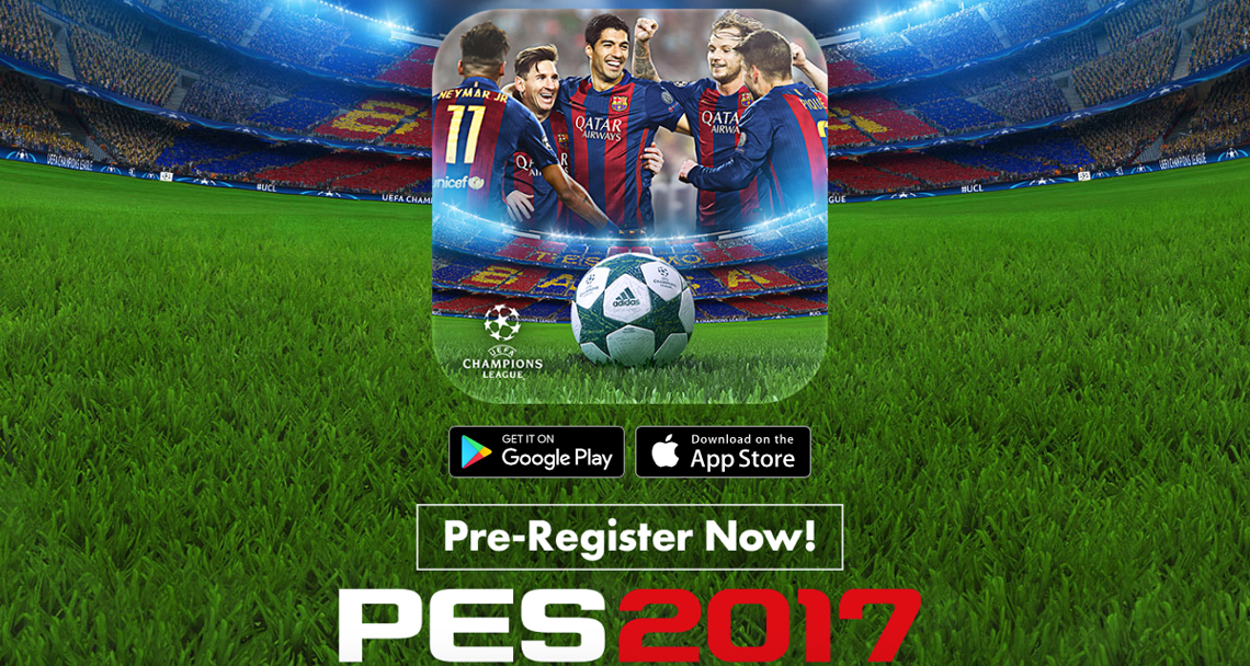 KONAMI DA A CONOCER EL TÍTULO PES 2017 PARA MÓVILES