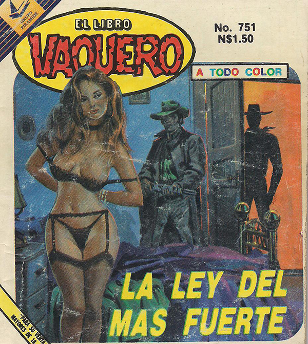 libro vaquero portada la ley del mas fuerte | Playboy