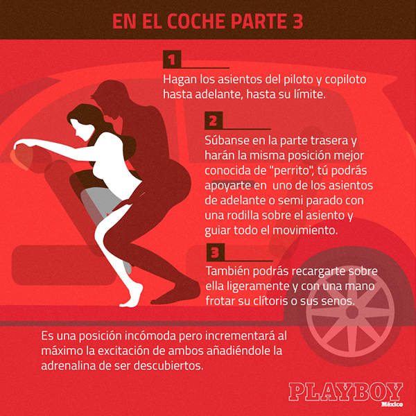 sexo en el auto infografía playboy