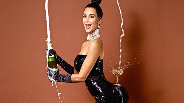 Kim Kardashian historia Champagne