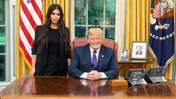 Kim Kardashian historia con Trump