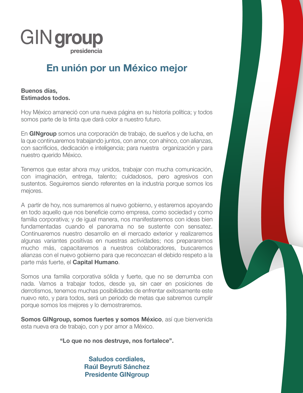 COMUNICADO gingroup