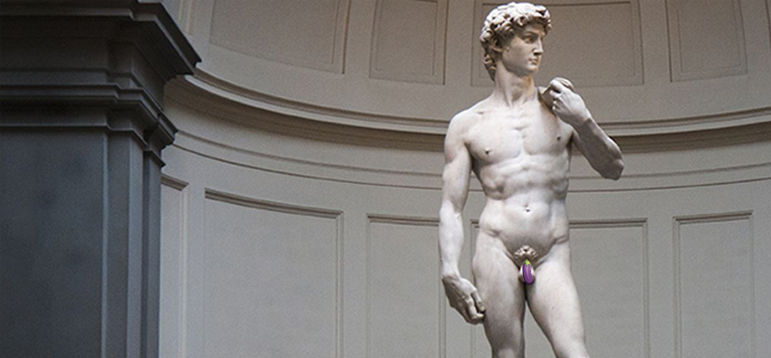 ¿Por qué las estatuas griegas tienen el pene chico?