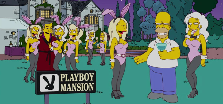 El mundo de Playboy en los Simpson
