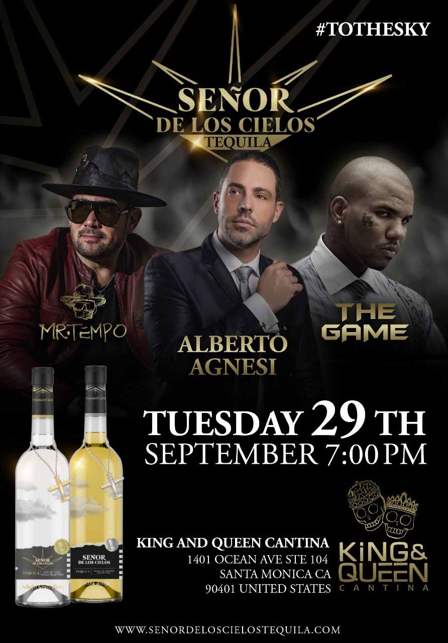 The Game firma sociedad tequilera con Alberto Agnesi y Mr. Tempo 0