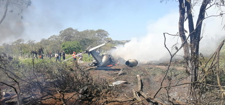 6 militares muertos por caída de aeronave en Veracruz