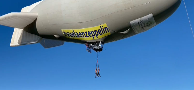 ¡Acrobacias desde las alturas!