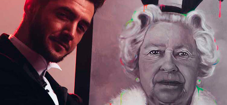 Will McNally, el artista que pintó a la Reina con orejas de Conejita