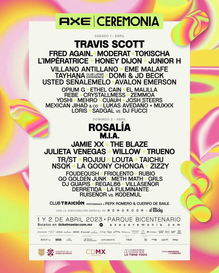 Axe Ceremonia: Horarios, cartel, cómo llegar 0