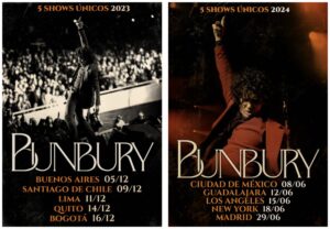 Estas son las fechas confirmadas de Enrique Bunbury.