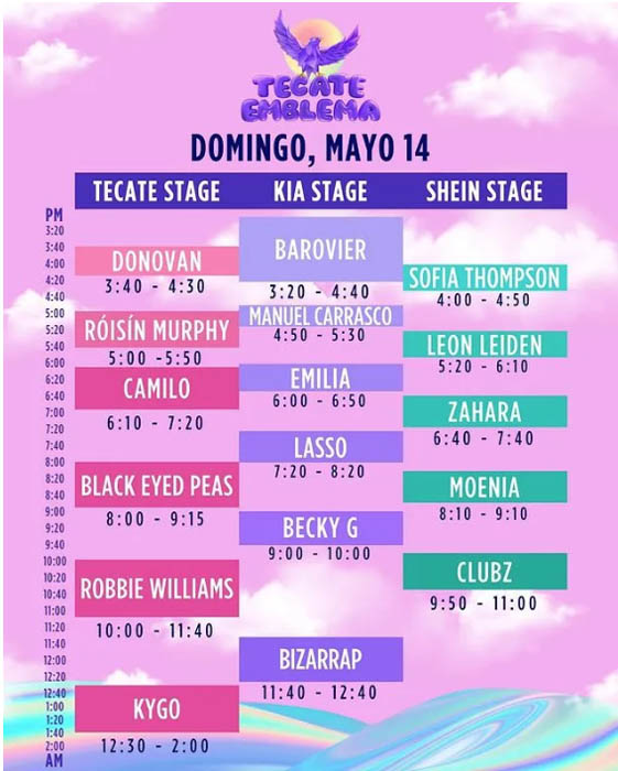 Tecate Emblema 2023: Horarios, precios, mapa, objetos permitidos 1