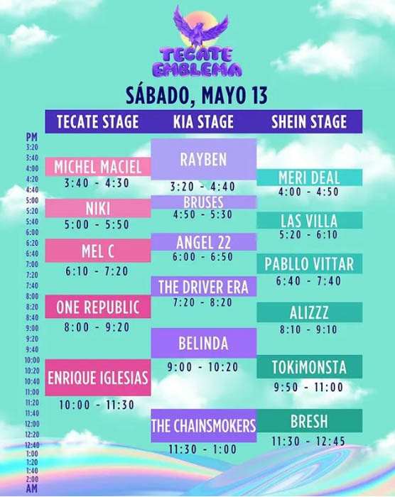 Tecate Emblema 2023: Horarios, precios, mapa, objetos permitidos 0