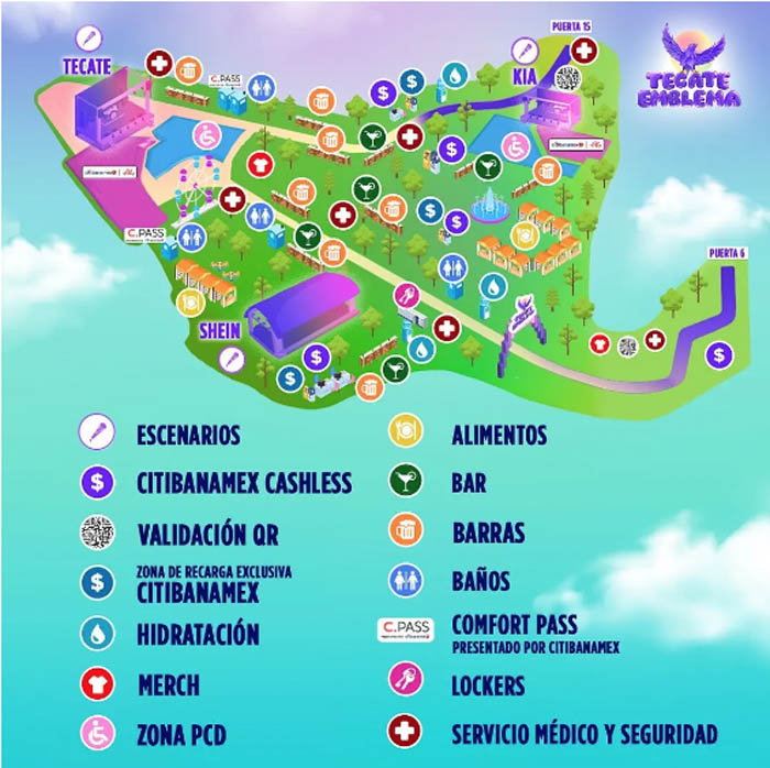 Tecate Emblema 2023: Horarios, precios, mapa, objetos permitidos 2
