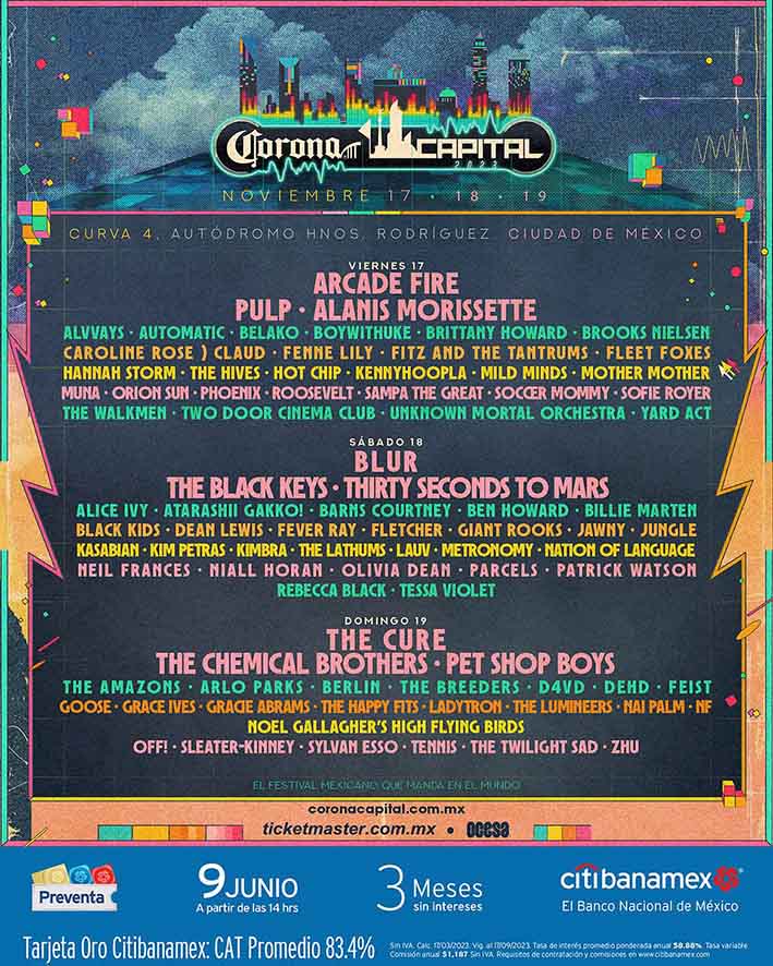 Corona Capital: cartel, precios y más 0
