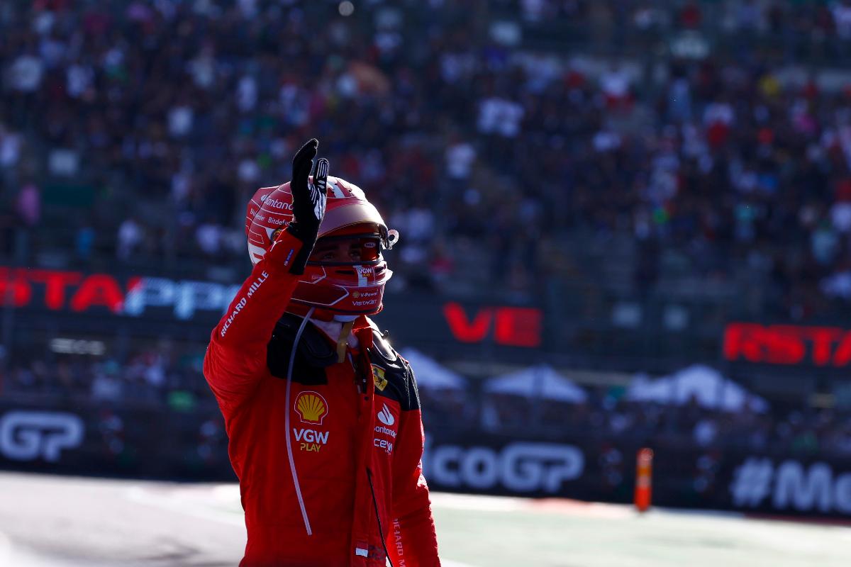 Charles Leclerc, de Scuderia Ferrari, llegó en tercero. (Foto de Sam Bloxham)