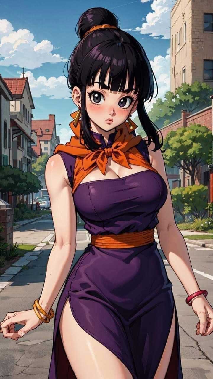 Ilustración de Milk, esposa de Goku