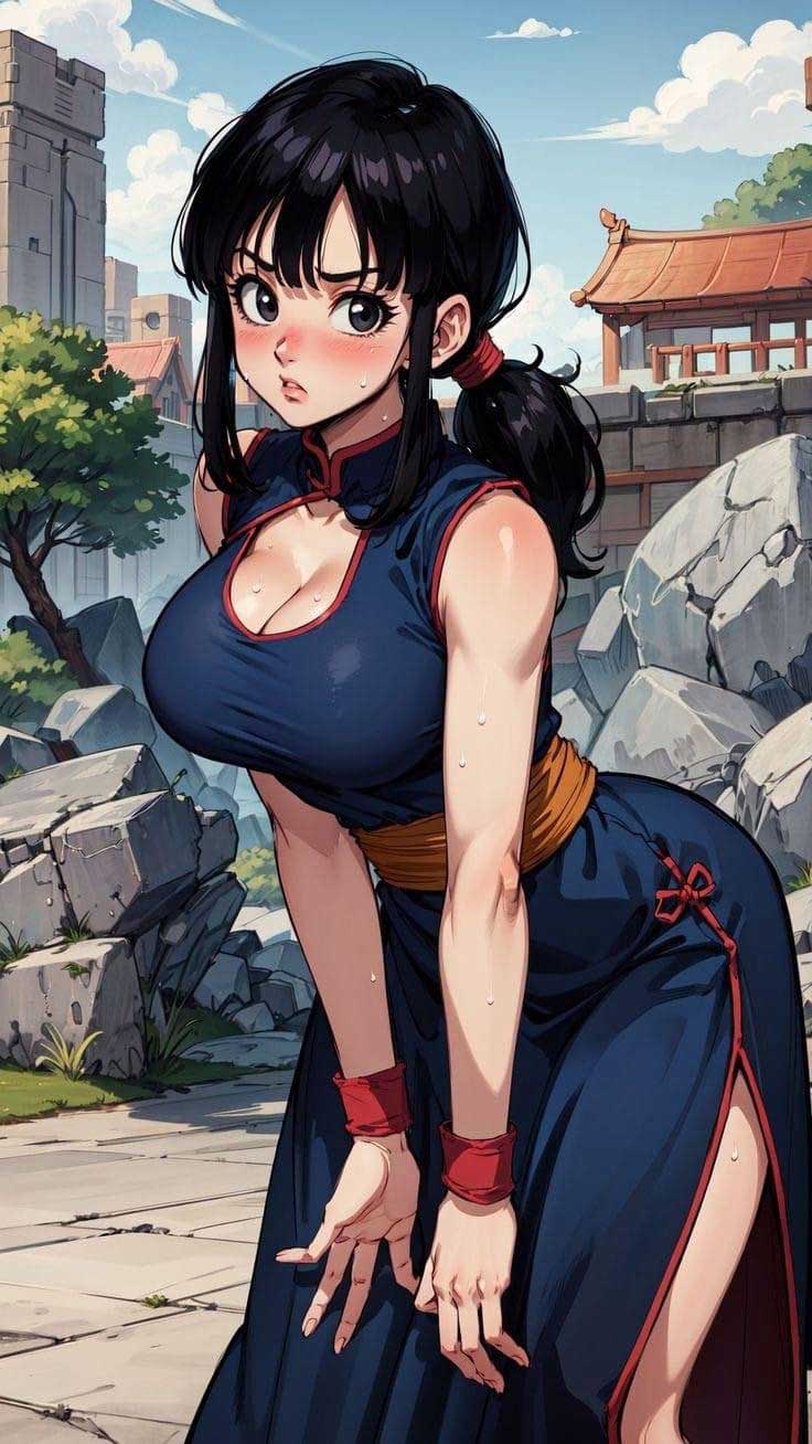 Ilustración de Milk, esposa de Goku