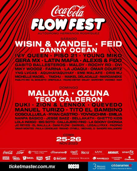 Coca Cola Flow Fest: Corre por tus boletos y consíguelos al 3×2 0