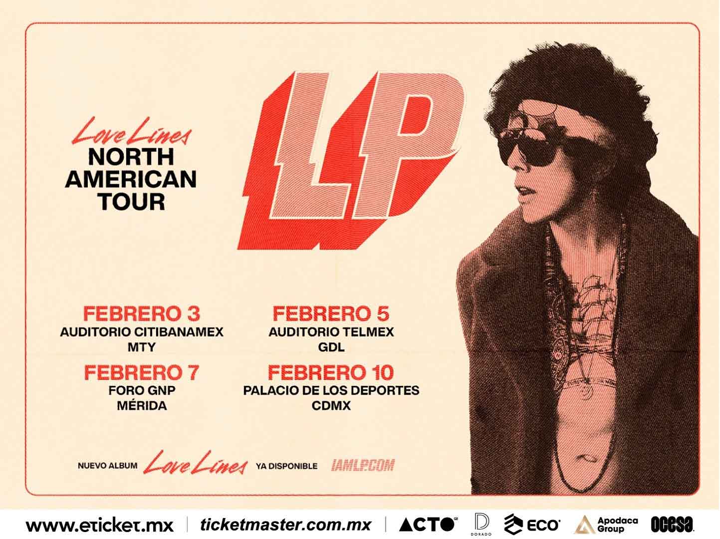 LP regresa a México con su nuevo álbum: Love Lines 0