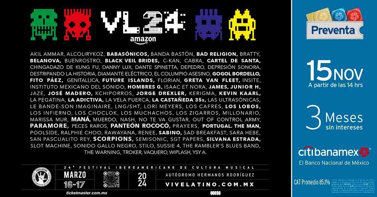 ¡Vive Latino está de vuelta! Conoce el cartel completo 0