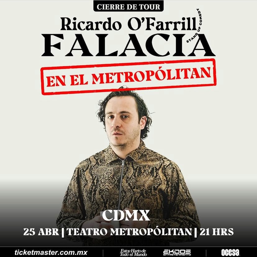 Ricardo O’Farrill regresa con “Falacia” al Teatro Metropólitan 0