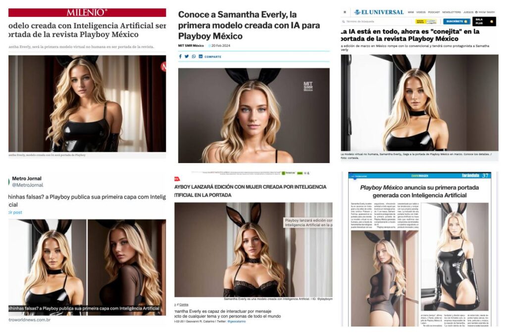 Samantha Everly la rompe en los medios como portada de Playboy